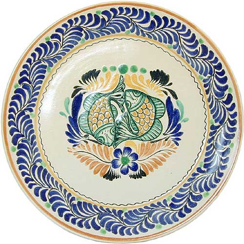 サカナ絵飾り皿