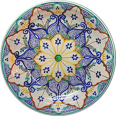 イスラム風文様絵皿