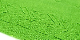 縫取り織り - 黄緑