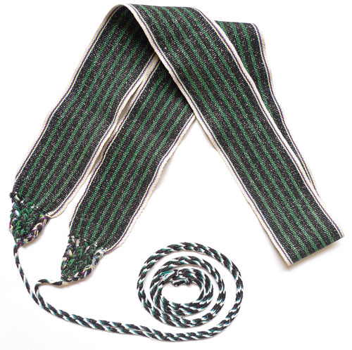 シナカンタンの手織り帯 - 緑