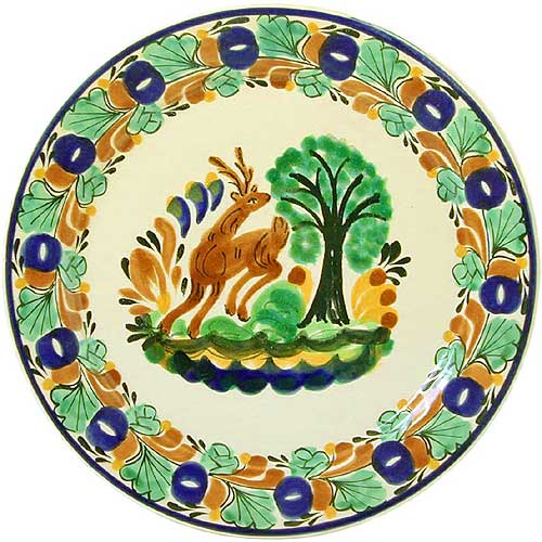 鹿絵飾り皿