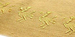 金色の縫取り織り