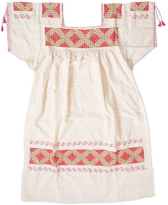 プレペチャ族の刺繍ワンピース メキシコの民族衣装 Labrava メキシコ 民芸 雑貨 インテリア 通販