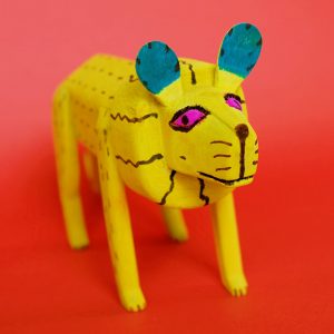 オアハカ ウッドカービング ライオン