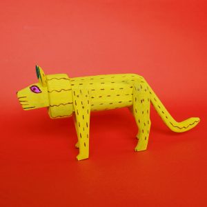 オアハカ ウッドカービング ライオン