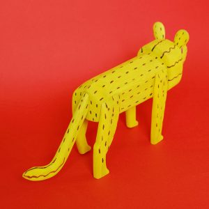 オアハカ ウッドカービング ライオン