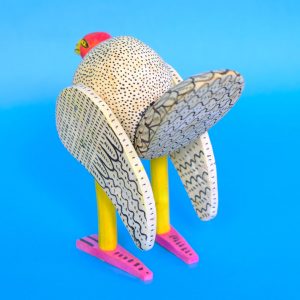OAXACAN WOOD  CARVING オアハカンウッドカービング　七面鳥？ OAXACAN WOOD CARVING オアハカンウッドカービング七面鳥？