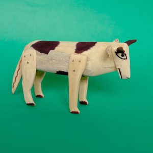 メキシコ オアハカ ウッドカービング 牛