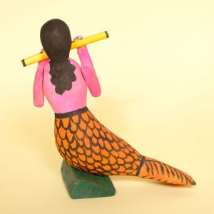 オアハカ ウッドカービング 人魚