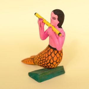 オアハカ ウッドカービング 人魚