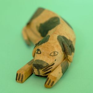 ヴィンテージ オアハカ ウッドカービング 犬