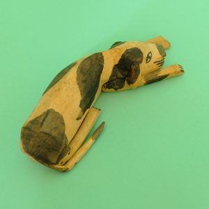 ヴィンテージ オアハカ ウッドカービング 犬