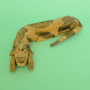 ヴィンテージ オアハカ ウッドカービング 犬