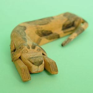 ヴィンテージ オアハカ ウッドカービング 犬