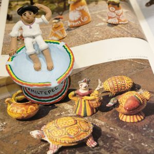 ハミルテペックの小さな彩色陶器 利根山光人 メキシコの民芸
