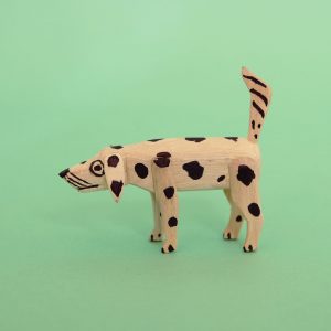 オアハカ ウッドカービング マルティンサンティアーゴ 犬 置物