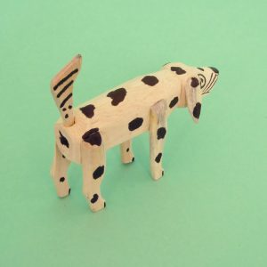 オアハカ ウッドカービング マルティンサンティアーゴ 犬 置物