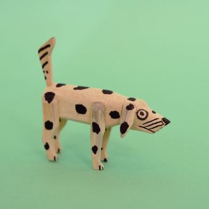 オアハカ ウッドカービング マルティンサンティアーゴ 犬 置物