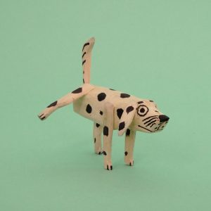 オアハカ ウッドカービング マルティンサンティアーゴ おしっこ犬 置物