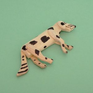 オアハカ ウッドカービング マルティンサンティアーゴ 寝ころぶ犬 置物