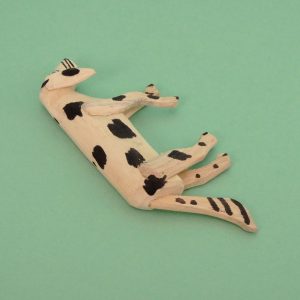 オアハカ ウッドカービング マルティンサンティアーゴ 寝ころぶ犬 置物