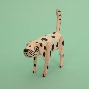 オアハカ ウッドカービング マルティンサンティアーゴ 犬 置物