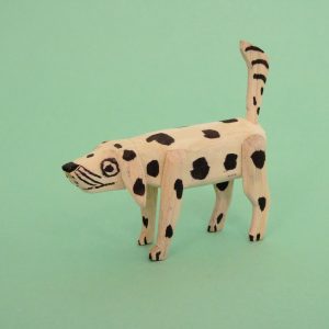 オアハカ ウッドカービング マルティンサンティアーゴ 犬 置物