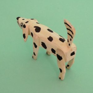 オアハカ ウッドカービング マルティンサンティアーゴ 犬 置物