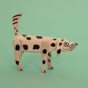 オアハカ ウッドカービング マルティンサンティアーゴ 犬 置物