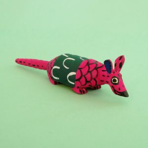 オアハカ ウッドカービング マルティンサンティアーゴ アルマジロ 置物