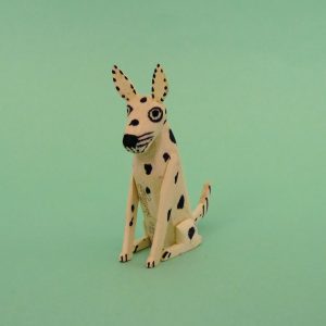 オアハカ ウッドカービング マルティンサンティアーゴ おすわり犬