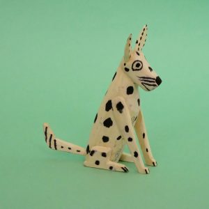 オアハカ ウッドカービング マルティンサンティアーゴ おすわり犬