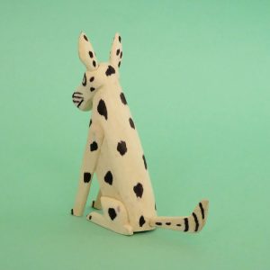 オアハカ ウッドカービング マルティンサンティアーゴ おすわり犬