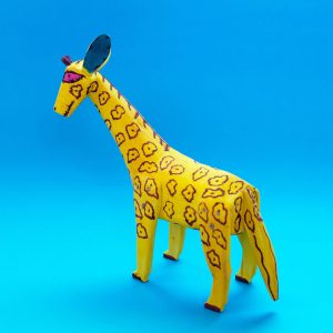 メキシコ ウッドカーヴィング キリン