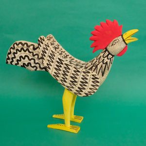 オアハカ ウッドカービング ニワトリ