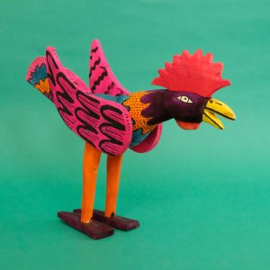 メキシコ ウッドカービング にわとり
