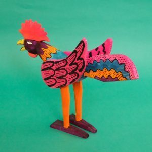 メキシコ ウッドカービング にわとり