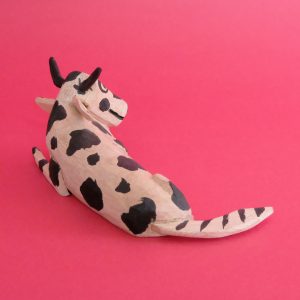 メキシコ ウッドカービング 牛