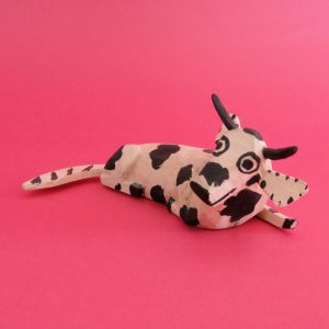 メキシコ ウッドカービング 牛