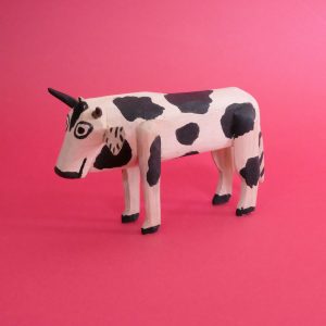 オアハカ ウッドカービング 牛