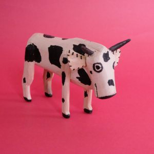 メキシコ 木彫り 牛