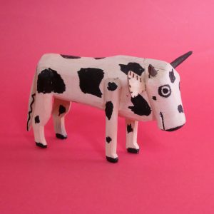 メキシコ 木彫り 牛