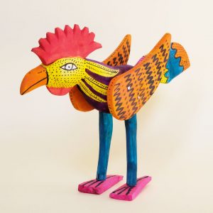 オアハカ ウッドカービング にわとり