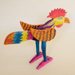 オアハカ ウッドカービング にわとり