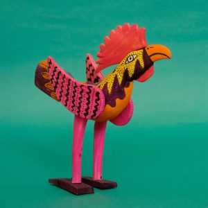 メキシコ 木彫り ニワトリ