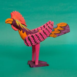 メキシコ 木彫り ニワトリ