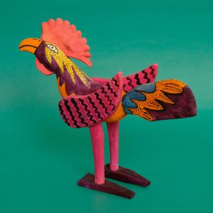 メキシコ 木彫り ニワトリ