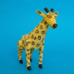 キリン 木彫り 置物