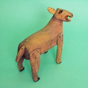 ヴィンテージ メキシコ ウッドカービング ロバ