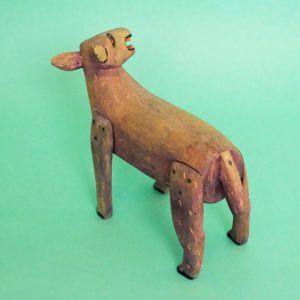 ヴィンテージ メキシコ ウッドカービング ロバ